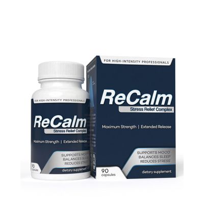 ReCalm Stress Relief Complex - 90 Capsules (90 Servings)