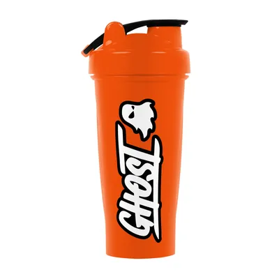 GHOST Logo Shaker Bottle - Orange Shattered - 28Oz