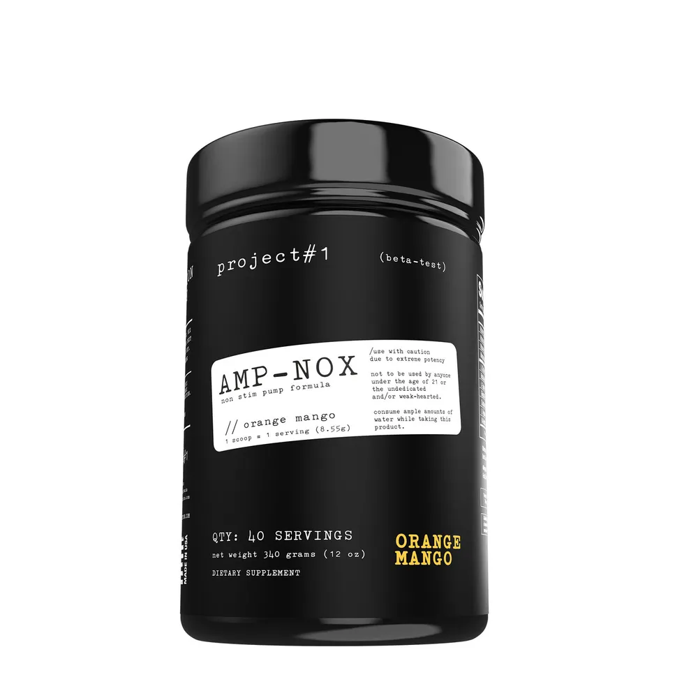 Project 1 Amp-Nox Non-Stim Pump - Orange Mango (40 Servings)