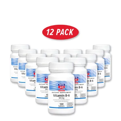 Rite Aid Vitamin BHealthy -6 50Mg Healthy - 12 Pack (100 Servings Each)