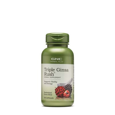 GNC Herbal Plus Triple Ginsa Rush - 100 Capsules