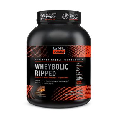 GNC AMP Wheybolic Ripped - Chocolate Peanut Butter - 22 Servings