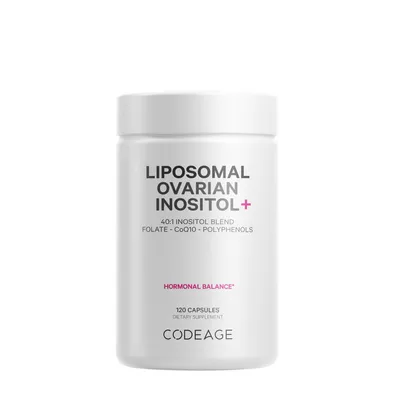 Codeage Liposomal Ovarian Inositol+ - 120 Capsules (30 Servings)