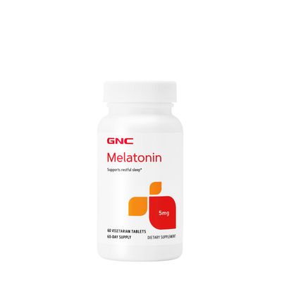 GNC Melatonin 5 Mg - 60 Vegetarian Tablets (60 Servings)