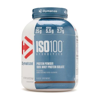Dymatize Iso 100 Whey Protein Isolate - Fudge Brownie (71 Servings) - 5 lbs.