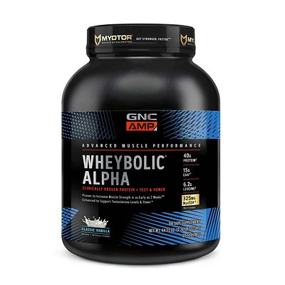 GNC AMP Whey Proteinbolic Alpha Healthy - Classic Vanilla (22 Servings)