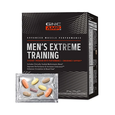 GNC AMP Men's Extreme Training Vitapak Program (30 Servings) Healthy - 30 Day Supply