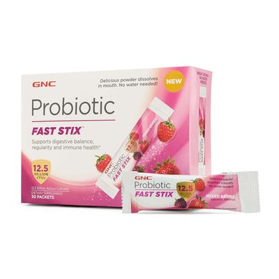 GNC Probiotic Fast Stix - Mixed Berry - 30 Packets