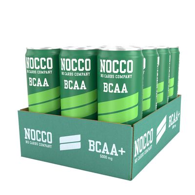 NOCCO No Carbs Company Bcaa Drink - Apple Caffeine Free - 12 Cans