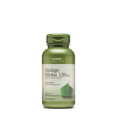 GNC Herbal Plus Ginkgo Biloba 120Mg - 100 Capsules (100 Servings)