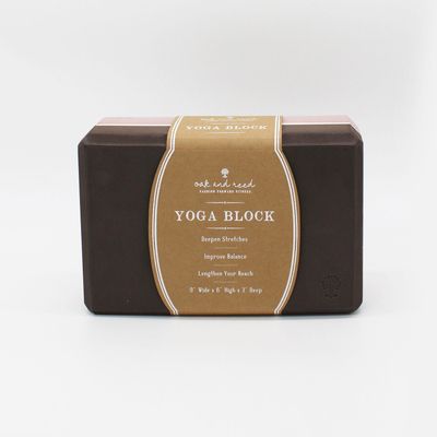 Oak and Reed Colorblock Yoga Block - Iron/woodrose - 1 Item