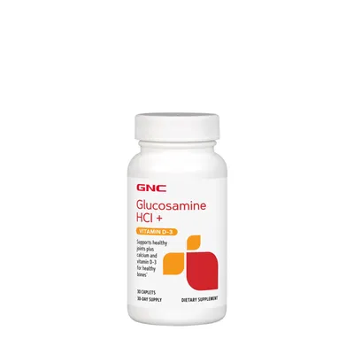GNC Glucosamine Hci Plus Vitamin D3 Healthy - 30 Caplets (30 Servings)