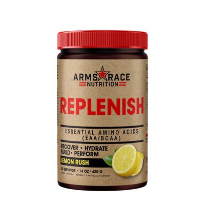 Arms Race Nutrition Replenish Amino Acids - Lemon Rush - 14 Oz