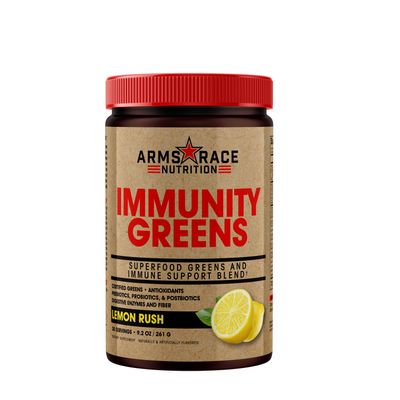 Arms Race Nutrition Immunity Greens - Lemon Rush - 9.2 Oz. (30 Servings)