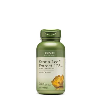 GNC Herbal Plus Senna Leaf Extract 125Mg - 100 Capsules
