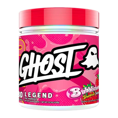 GHOST Legend V4 Pre-Workout Vegan - Bubblicious Strawberry Splash (30 Servings)