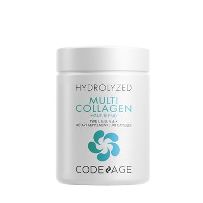 Codeage Multi Collagen + Gut Blend Collagen Peptides + Probiotics - 90 Capsules (30 Servings)