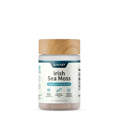 SNAP Supplements Irish Sea Moss - 60 Capsules (30 Servings)