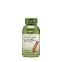 GNC Herbal Plus Cinnamon Bark 500 Mg - 100 Capsules (100 Servings)