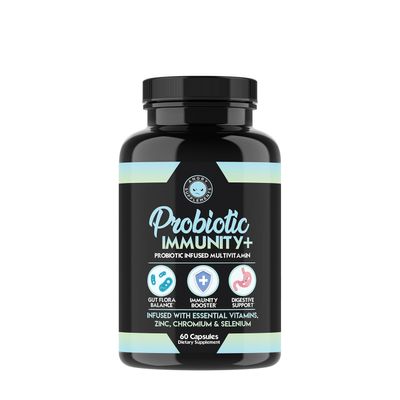 Angry Supplements Probiotic Immunity + Probiotic Infused Multivitamin - 60 Capsules (30 Servings)