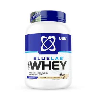 USN Bluelab 100% Whey Premium Protein: Cookies & Cream - 2Lbs - 2 lbs