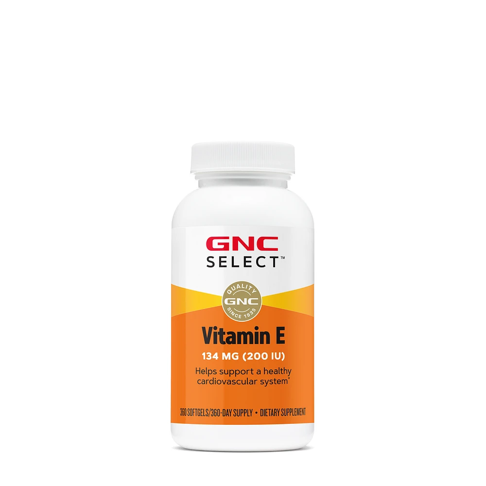 GNC Select Vitamin E 200Iu Healthy - 360 Softgels (360 Servings)