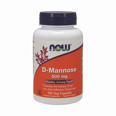 NOW DHealthy -Mannose Healthy - 500Mg Healthy - 120 Capsules (40 Servings)