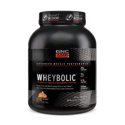 GNC AMP Wheybolic - Creamy Peanut Butter 2.9 Lb - 25 Servings