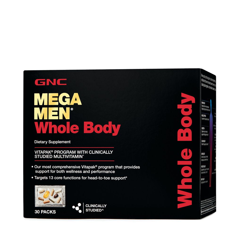 GNC Mega Men Whole Body Vitapak Program (30 Servings) - 30 Packs