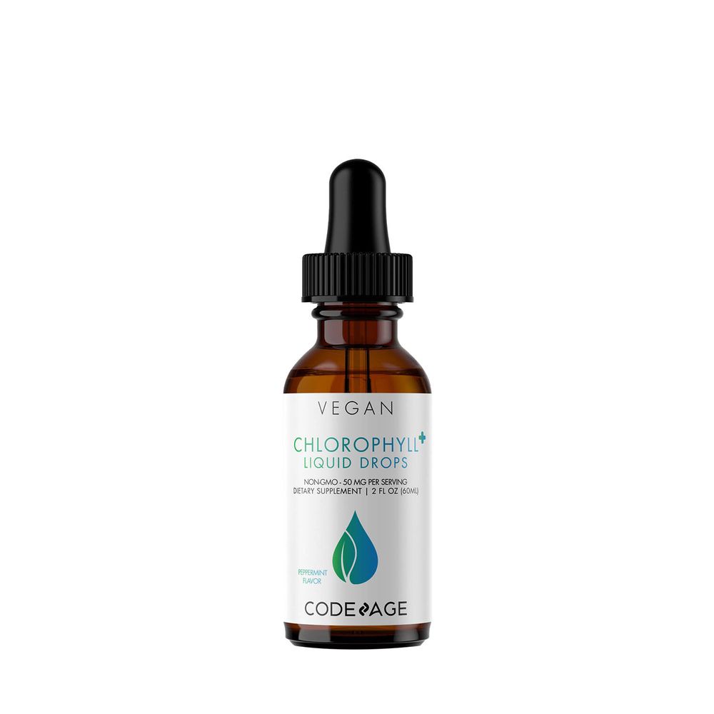 Codeage Chlorophyll Liquid Drops 50 Mg Gluten-Free - Peppermint Gluten-Free - 2 Oz. (30 Servings)
