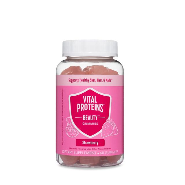 Vital Proteins Beauty Gummies - Strawberry - 60 Gummies