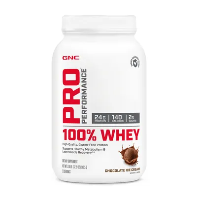 GNC Pro Performance 100% Whey Protein Healthy - Chocolate Ice Cream Healthy - 25 Servings
