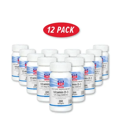 Rite Aid Vitamin D-3 125Mcg - 12 Pack