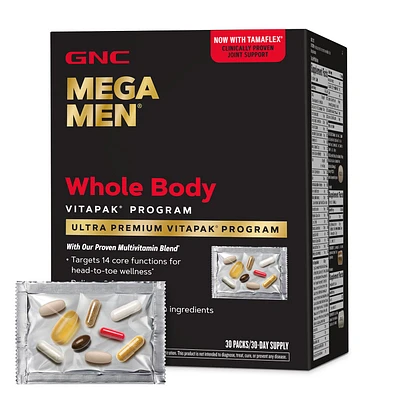 GNC Mega Men Whole Body Vitapak Program (30 Servings)