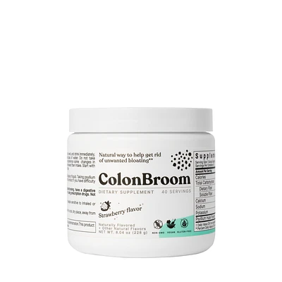 Kilo Colonbroom Psyllium Fiber Vegan - Strawberry (8.04Oz)