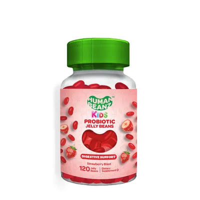 YumVs Kids Probiotic Jelly Beans - Strawberry - 120 Jelly Beans (60 Servings)
