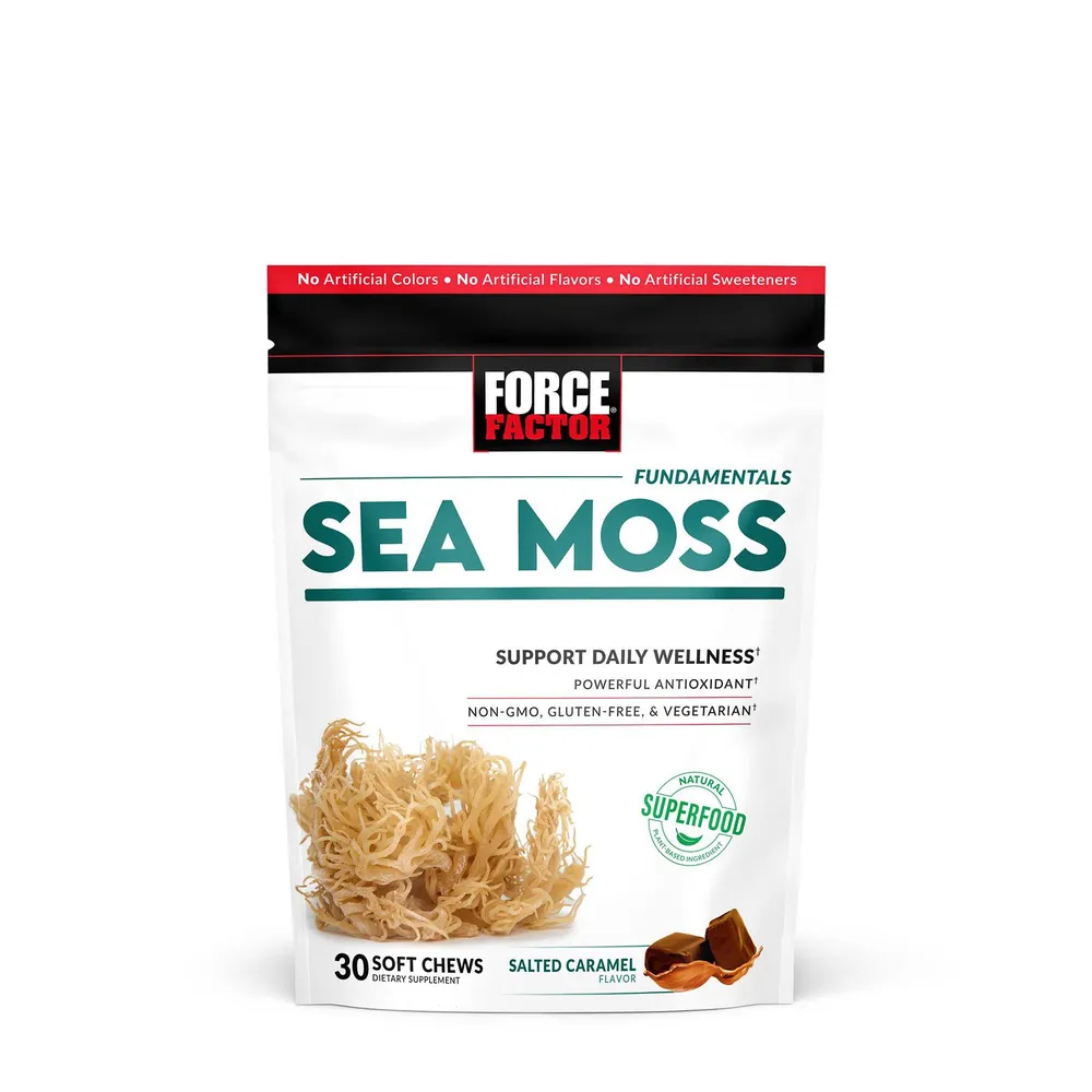 Force Factor Sea Moss Salted Caramel - 30 Soft Chews (30 Servings)