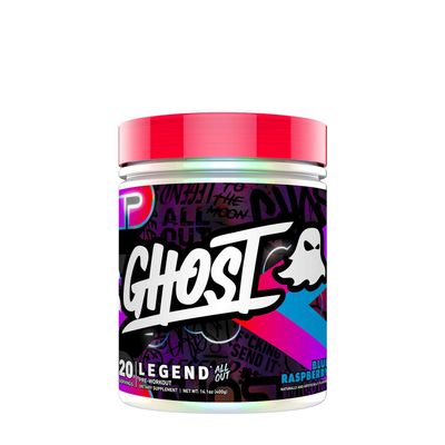 GHOST Legend All Out Pre-Workout - Blue Raspberry - 14.1 Oz