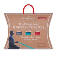 Oak and Reed Resistance Bands Set Of 3 - Coral/teal/grey - Set Of 3 Bands