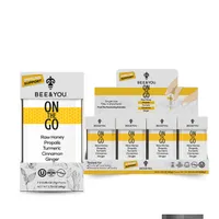 Bee and You On the Go Immune Support Raw Honey Single Serve Packets - 0.25 Oz. (12 Packets)
