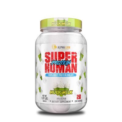 Alpha Lion Superhuman 100% Whey Protein Isolate - Vanilla Ice Cream - 1.87 Lb.