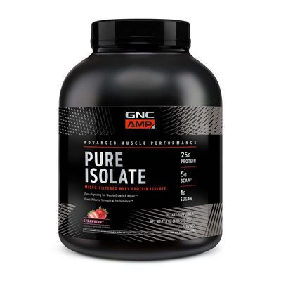 GNC AMP Pure Isolate Whey Protein - Strawberry - 4.86 Lb.