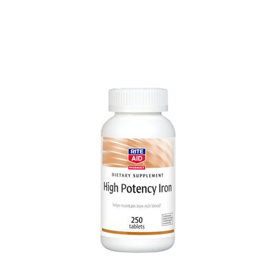 Rite Aid High Potency Iron - 250 Tablets
