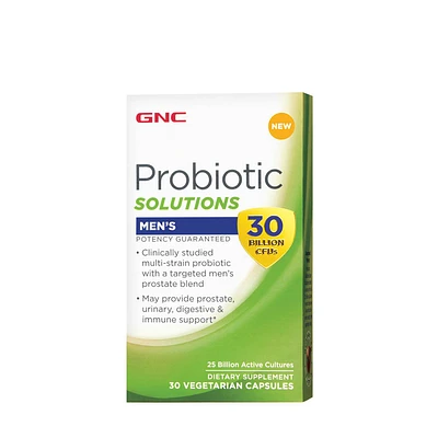 GNC Probiotic Solutions Men's Healthy - 30 Billon Cfus Capsules (30 Servings)