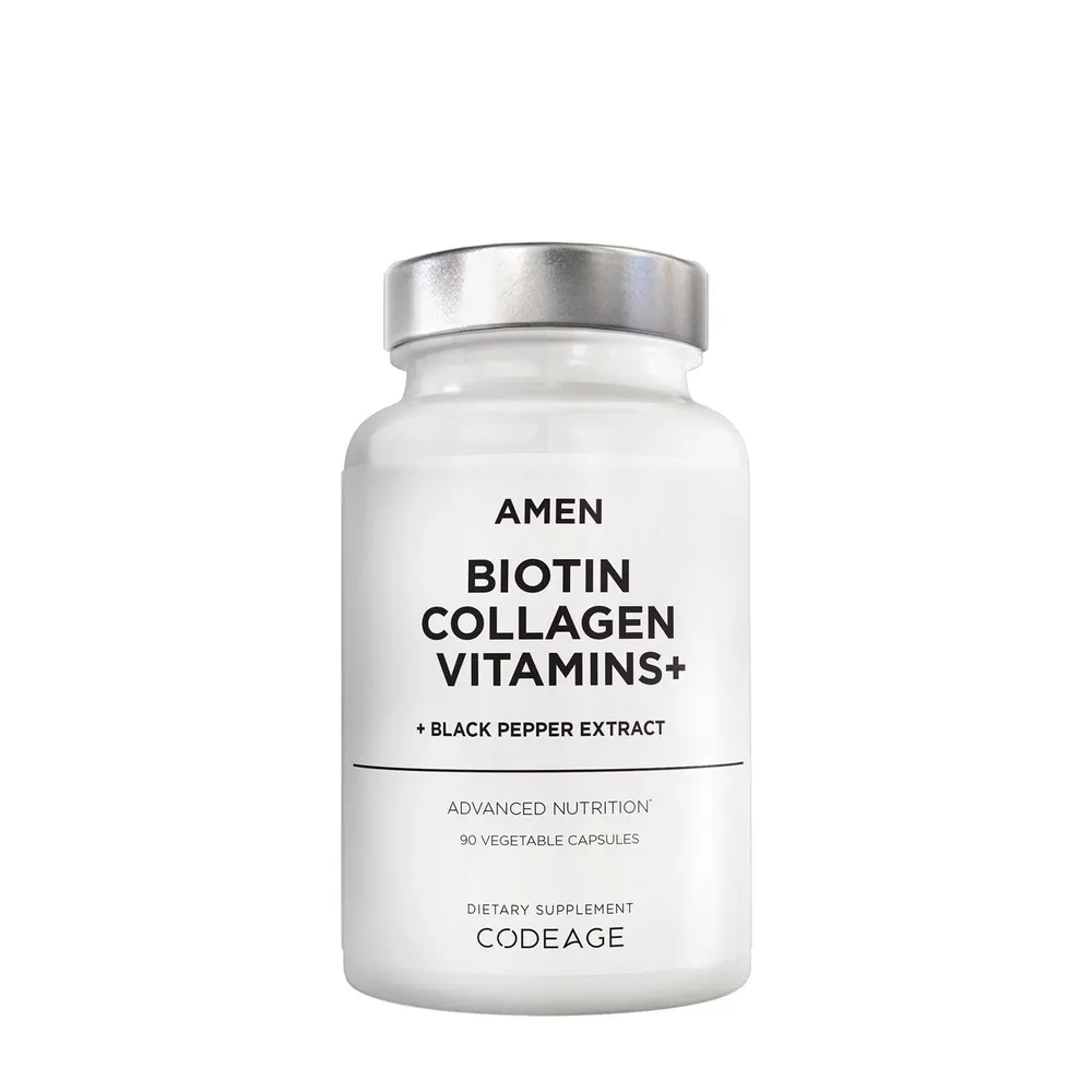 Codeage Amen - Biotin Collagen Vitamins+ - 90 Capsules (90 Servings)
