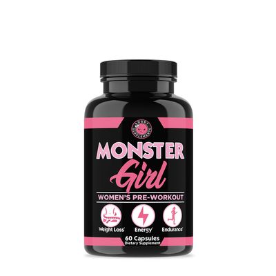 Angry Supplements Monster Girl Women's Pre-Workout - 60 Capsules