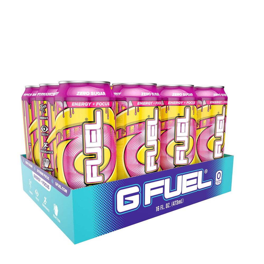 G FUEL Energy Drink - Hype Sauce - 16Oz. (12 Cans) - Zero Sugar