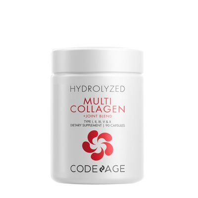 Codeage Hydrolyzed Multi Collagen + Joint Blend - 5 Types Collagen Peptides - 90 Capsules (30 Servings)