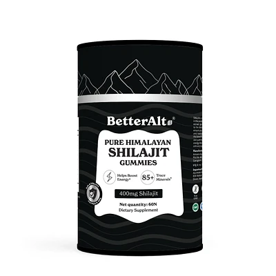 BetterAlt Pure Himalayan Shilajit Gummies - 60 (30 Servings)