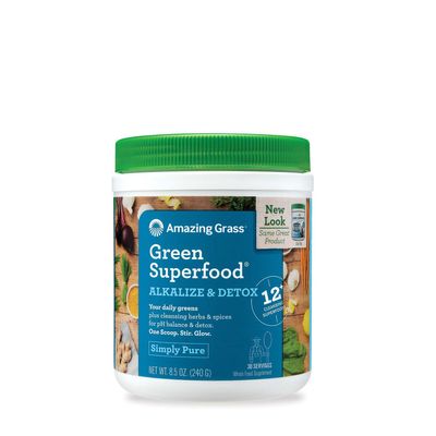 Amazing Grass Green Superfood Alkalize & Detox Healthy - 8.5 Oz. (30 Servings)